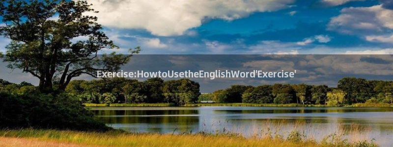 一竞技官网下载开户:Exercise:HowtoUsethe