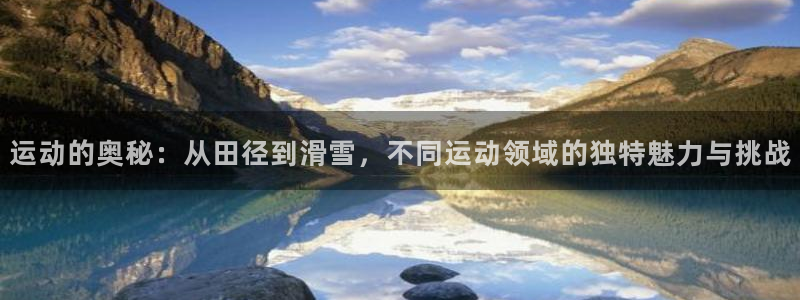 一竞技官网下载:运动的奥秘:从田径到滑雪,不同运动领域的独特